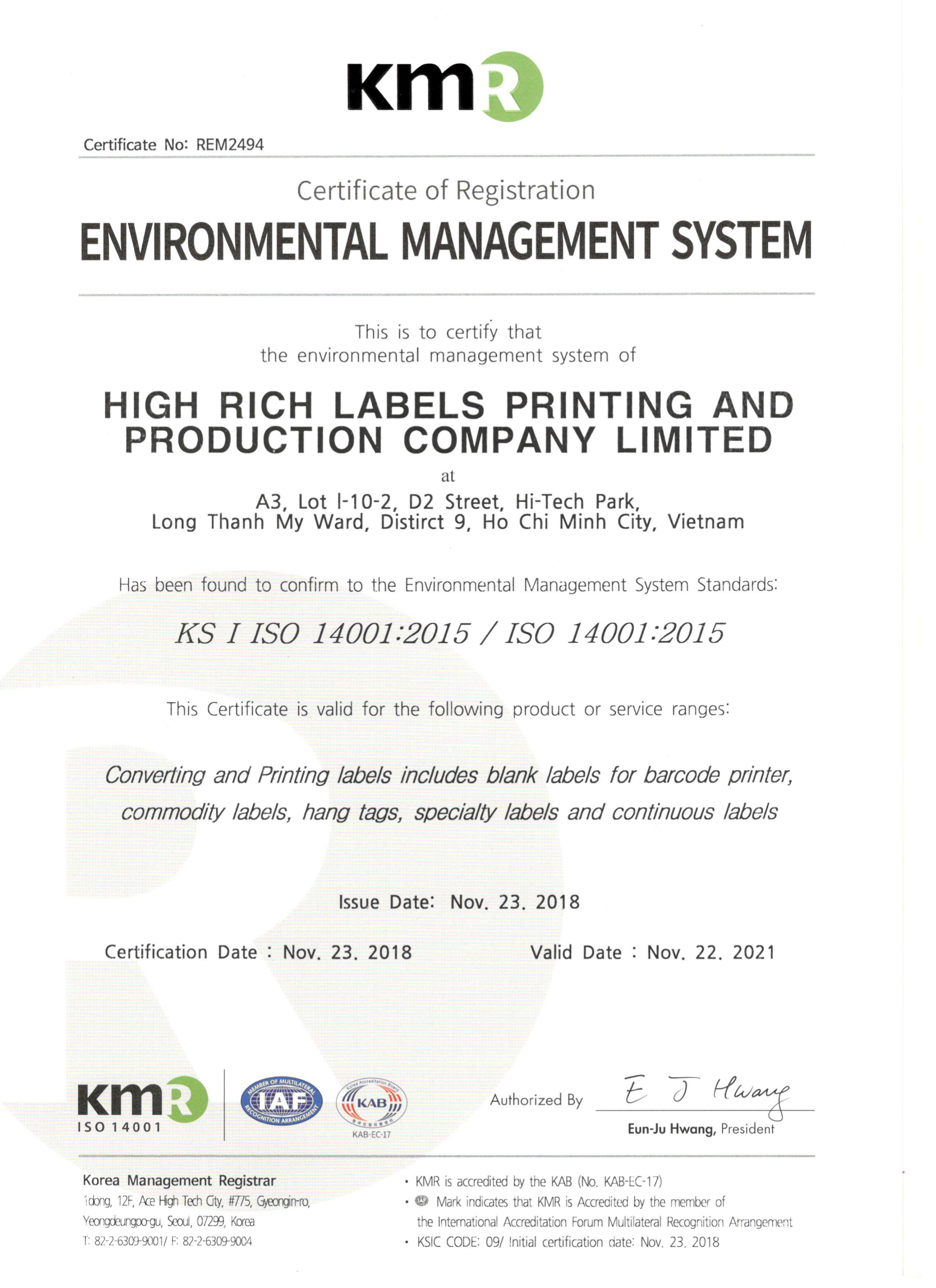 ISO 14001:2015